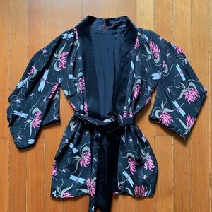 AGENT PROVOCATEUR Silk DAMSELLA Kimono Robe